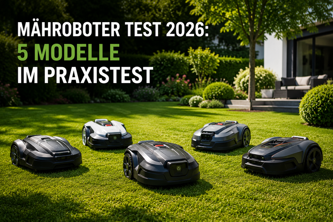 Mähroboter Test 2026: 5 Modelle im Praxistest