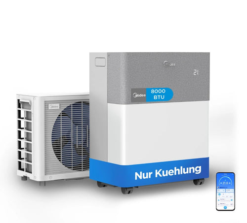 Midea PortaSplit Cool Mobile Split Klimaanlage A++ 8000 BTU 2,35 kW SCHNELLE LIEFERUNG